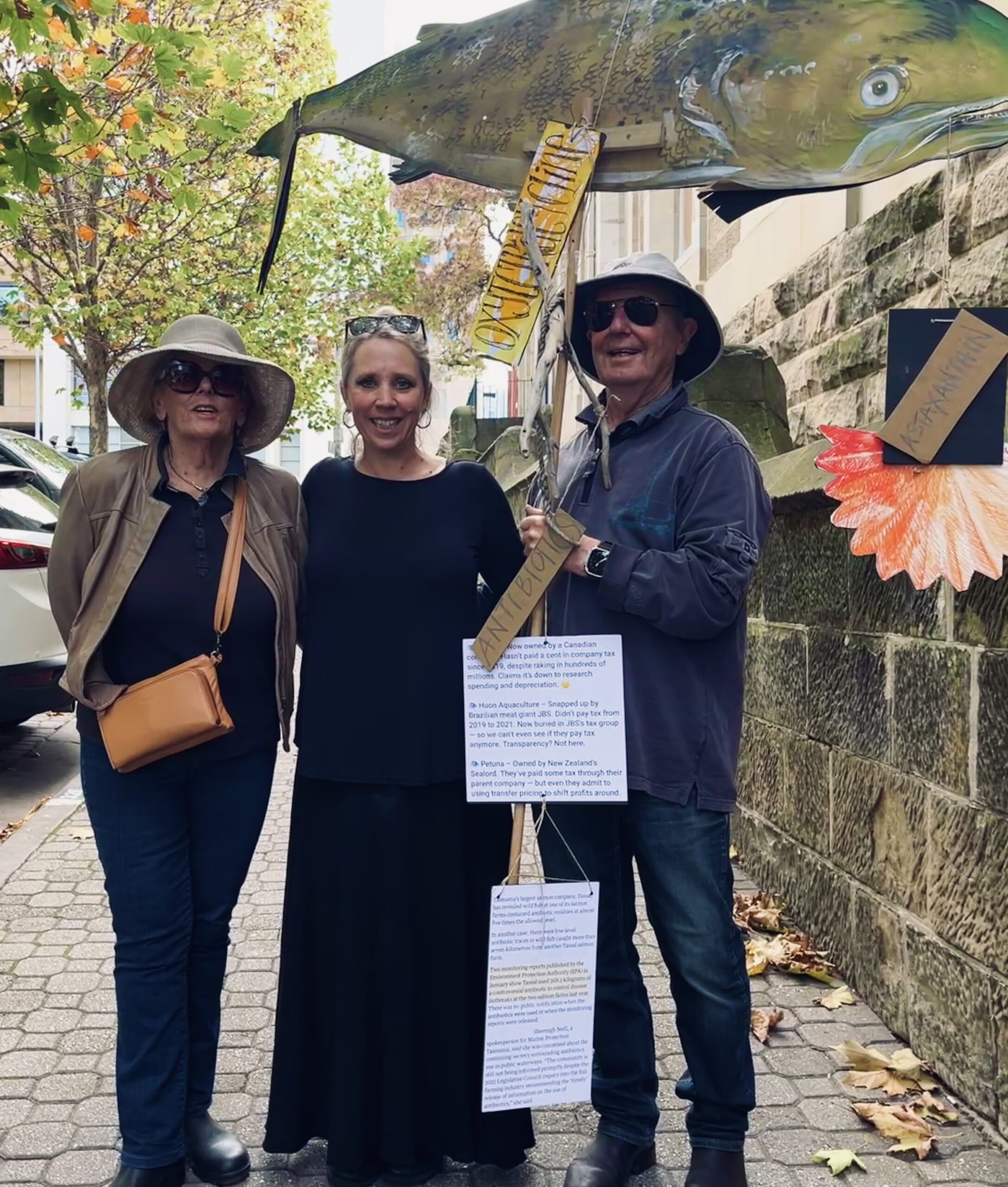 Standing up for the protection of our waterways –  Fish Farm Protest 2025